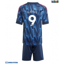 Camisa de Futebol Arsenal Gabriel Jesus #9 Equipamento Secundário Infantil 2025-26 Manga Curta (+ Calças curtas)
